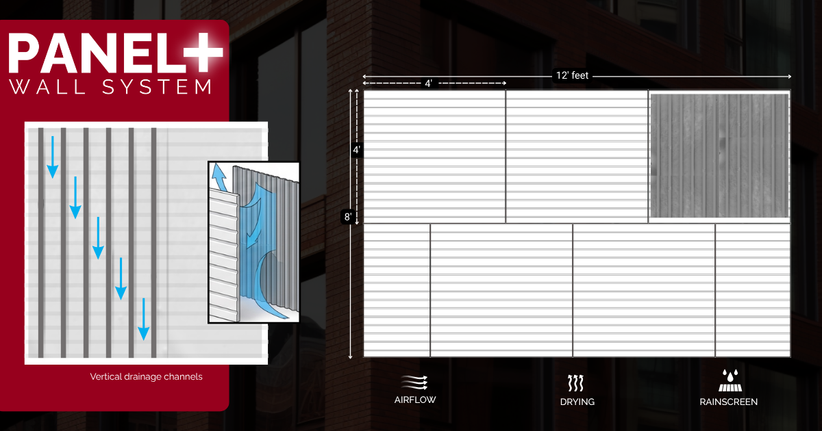 How Panel+ Manages Water Behind Thin Brick with the Fluid-Applied Adhesive Method